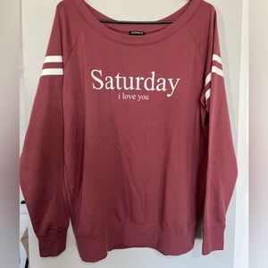 Express Women's Pink Sweater